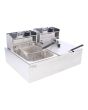 Freidora eléctrica doble bandeja 12 litros 17010 Silver Master