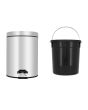 Contenedor para basura de 5 litros 17230 Silver Master