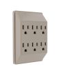 Multicontacto de pared 6 contactos 1753 Adir
