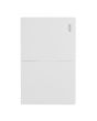 Placa con 2 apagadores sencillos blanca Línea Cantabria Flat 18003 Adir