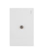 Placa con conector para televisor blanca Línea Cantabria Flat 18018 Adir