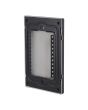 Placa ciega negro mate Línea Cantabria Flat 18022 Adir