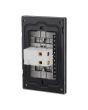 Placa con 1 apagador sencillo negro mate Línea Cantabria Flat 18023 Adir