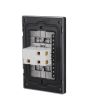 Placa con 1 apagador de escalera negro mate Línea Cantabria Flat 18024 Adir