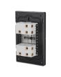 Placa con 2 apagadores de escalera negro mate Línea Cantabria Flat 18026 Adir