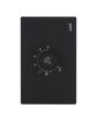 Placa con Dimmer negro mate Línea Cantabria Flat 18035 Adir