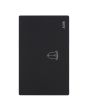 Placa con Timbre negro mate Línea Cantabria Flat 18036 Adir