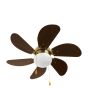 Ventilador de techo con lámpara latón antiguo VINICA 2088 Adir