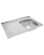 Tarja de sobreponer 80 x 50 cm escurridor izquierdo 2100 Maxflu
