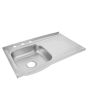 Tarja de sobreponer 80 x 50 cm escurridor derecho 2101 Maxflu
