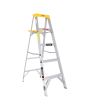 Escalera de tijera de aluminio tipo III con tapa plástica 4 escalones 3171 Tulplus