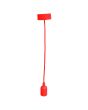 Luminario colgante tipo socket Rojo 4227 Adir