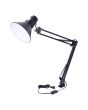 Luminario de escritorio con brazo flexible y base ajustable negro 4721 Adir