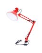 Luminario de escritorio con brazo flexible y base ajustable rojo 4722 Adir