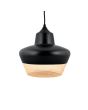 Luminario decorativo de cristal negro Gold Finish Ildir 5302 Adir