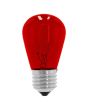 Lámpara incandescente S-14 11 W Rojo 6000 Adir