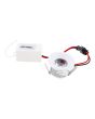 Micro empotrado de LED circular marco blanco 3 W Luz blanca 6350 Adir