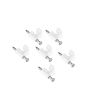 Grapas de plástico para cable redondo con clavo 6 mm 6416 Adir