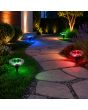 Set de 4 Luminarios RGB de jardín con panel solar integrado 8612 Mavrik