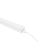 Luminario LED T8 base integrada de ABS cobertor transparente luz amarilla 21 W 8631 Adir