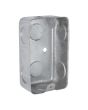 Caja tipo chalupa 2" x 4" rectangular económica 8650 Adir