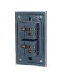 Placa con 2 apagadores de escalera Tiffany Cristal 9784 Adir