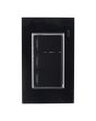 Placa con 3 apagadores secillos Tiffany Cristal 9785 Adir