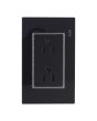 Placa con 2 contactos aterrizados Tiffany Cristal 9788 Adir