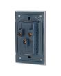 Placa con 2 contactos aterrizados Tiffany Cristal 9788 Adir