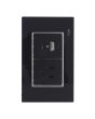 Placa con 1 contacto1 aterrizado y 2 puertos USB Tiffany Cristal 9795 Adir