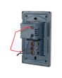Placa con 1 contacto1 aterrizado y 2 puertos USB Mayorca 9822 Adir