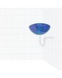 Céspol flexible para lavabo con aro cromado 001-1 Albatros