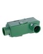 Condulet multiforma no metálico sin cuerda 3/4" - 1/2" verde CDTL013V ARGOS
