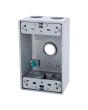 Caja rectangular de aluminio con 5 orificios de 1/2" 9840020 ARGOS