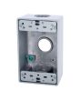 Caja rectangular de aluminio con 3 orificios de 3/4" 9840030 ARGOS
