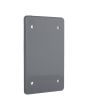 Tapa no metálica pesada rectangular ciega gris TPRC013G ARGOS