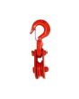 Polea giratoria pasteca de 3" para 2 tons. con gancho y seguro 3/8" 274160 OBI