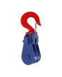 Polea doble giratoria pasteca de 5" para 4 tons. con gancho y seguro 1/2" 274172 OBI