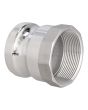 Adaptador camlock tipo A macho con rosca NPT 2" CMA-A2N Parazzini