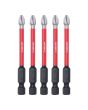 Juego de 5 puntas Phillips de impacto largo 75 mm 7PDIMPPH275 Bellota