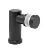 Soporte de fijación muro a cristal 90° con taquete negro mate C-003-B Axcent