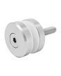 Conector con chapetón muro a vidrio C013 Axcent