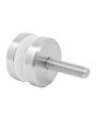 Conector con chapetón muro a vidrio C013 Axcent