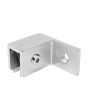 Conector vidrio a muro izquierdo satín C104 Acxent