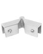 Conector ajustable vidrio a vidrio satín C105 Axcent