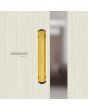 Jaladera mixta de aluminio tubular color Dorado