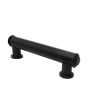 Jaladera mixta de aluminio tubular color Negro