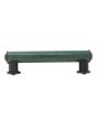 Jaladera mixta de aluminio tubular color Verde