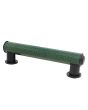 Jaladera mixta de aluminio tubular color Verde