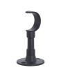 Soporte central cortado para tubo de 1" negro mate Lusar